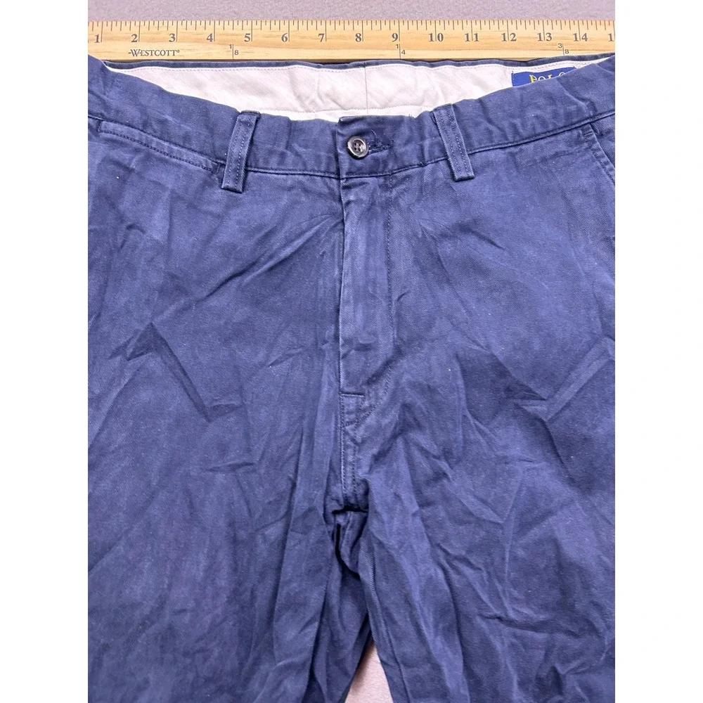 Polo Ralph Lauren Pants 100% Cotton Navy Blue 32/34 Mens